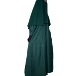 Pleated Front Open Abaya