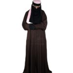 Pleated Front Open Abaya