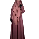 Round Neck Abaya with khimar